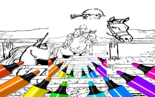 Image Kid Jumping Coloring